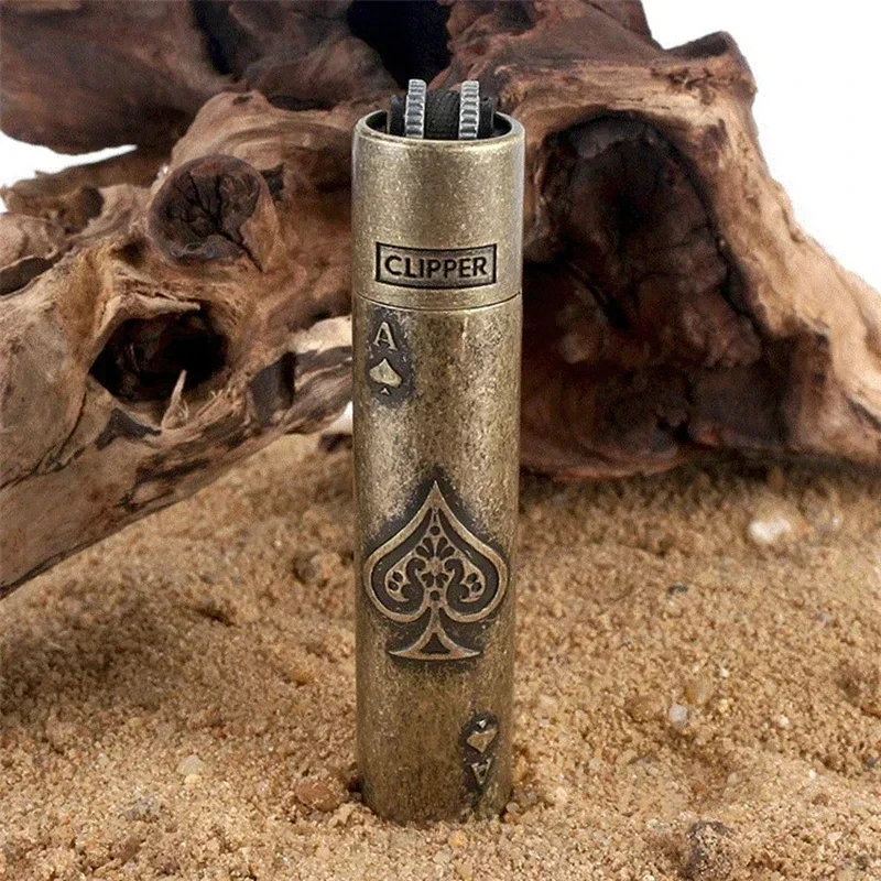 Fire Starting Kit - ใหม่ Clipper Spades แบบพกพาบดล้อ Flint Inflatable
