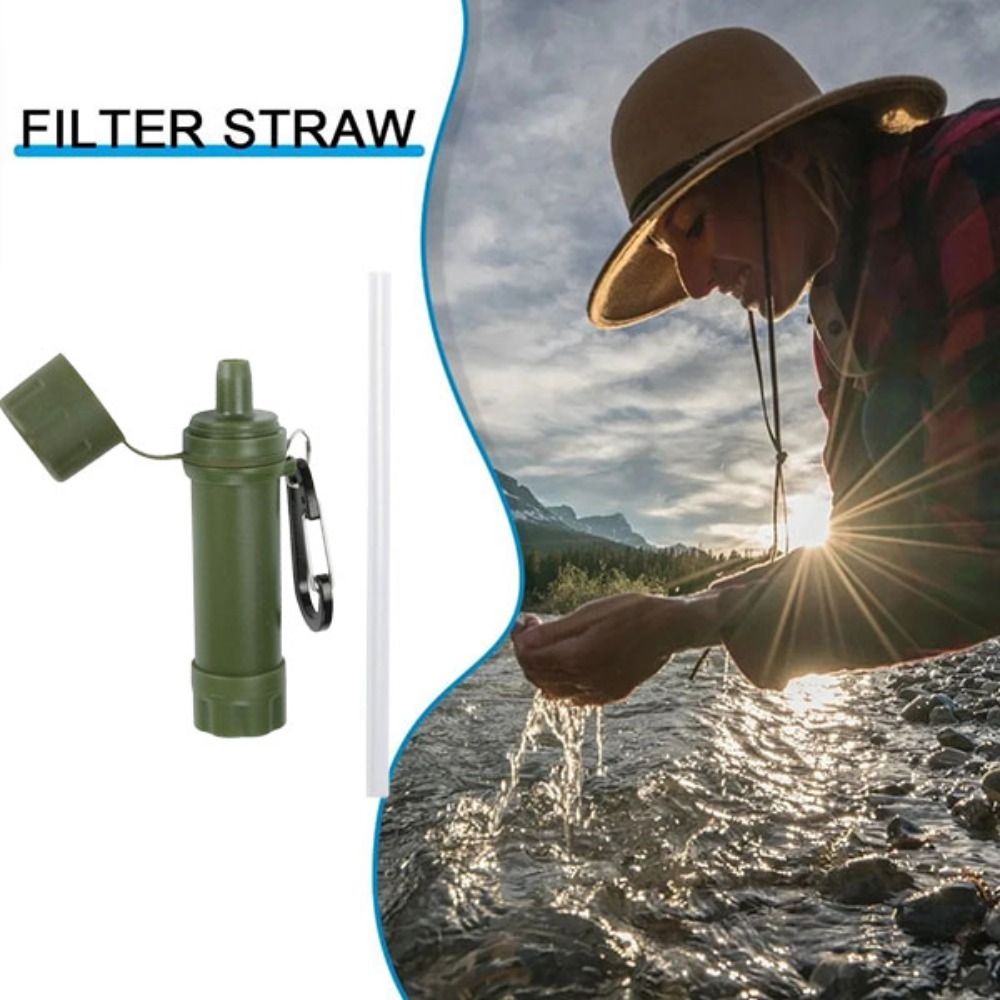 Water Purification Straw - หลอดกรองน้ำขนาดเล็ก มินิ มินิ สำหรับกรองน้ำดื่มโดยตรง ใช้ในกรณีฉุกเฉิน