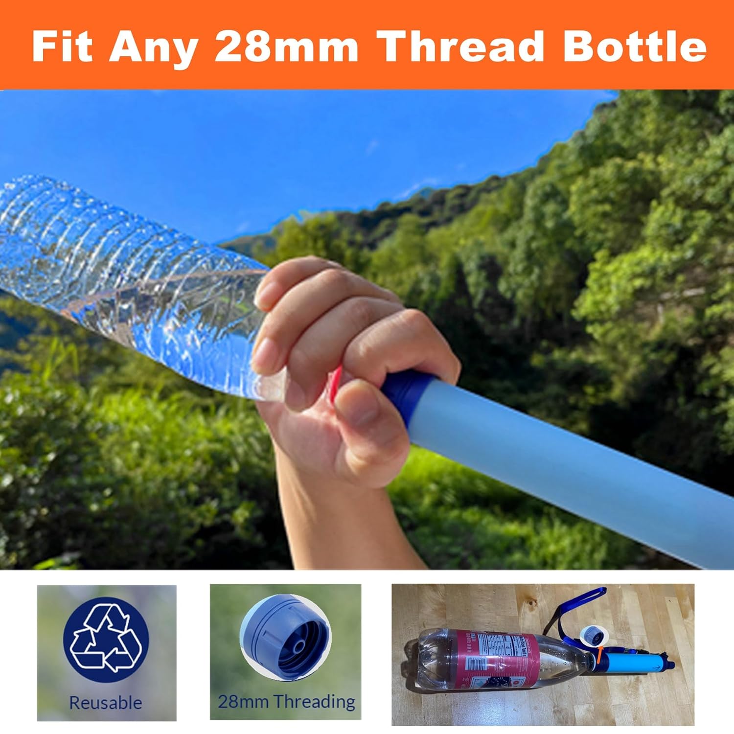 หลอดกรองน้ำส่วนบุคคลแบบพกพาสำห - Water Purification Straw บทวิจารณ์และราคา
