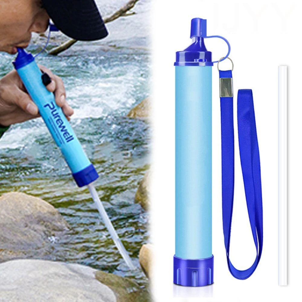 กลางแจ้งมินิกรองน้ํา Straw Cam - Water Purification Straw บทวิจารณ์และราคา