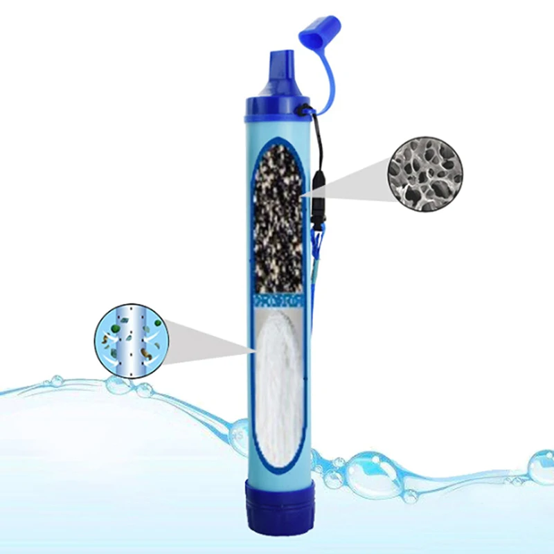 กลางแจ้งมินิกรองน้ํา Straw Cam - Water Purification Straw บทวิจารณ์และราคา